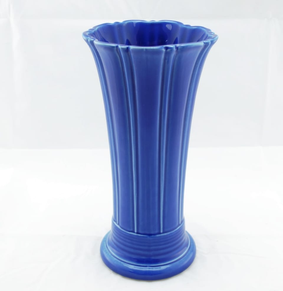 Fiesta® Medium Vase in Sapphire, with Factory Box, Produced in 1996