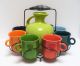 Fiesta 10-Pc. Mug Set w/Black Iron Caddy in Mixed Product Photo