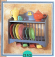 Fiesta Wall Display Rack in Periwinkle Product Photo