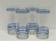 Fiesta® Vintage Cobalt 4 Piece Striped Cooler Glass Set