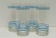 Fiesta® Vintage Periwinkle 4 Piece Striped Cooler Glass Set