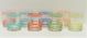 4-Pc. D.O.F. Stripped Glass Set in Turquoise/Cobalt/Sage/Persim Product Photo