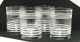 Fiesta® Vintage White 4 Piece Double Old Fashion Striped Glass Set