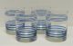 Fiesta® Vintage Cobalt 4 Piece Double Old Fashion Striped Glass Set 