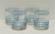 Fiesta® Vintage Periwinkle 4 Piece Double Old Fashion Striped Glass Set 