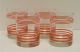 Fiesta® Vintage Orange 4 Piece Double Old Fashion Striped Glasses Set