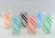 Fiesta 6-Pc. Swirl Cooler Glass Set in Apricot/Turq./Blk/Rose/Periwinkle/Sea Mist Gr Product Photo