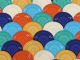 Fiesta Plates Table Cloth in Vintage Colors Product Photo
