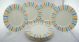 Festive 12'' Chargers 8-Pc. Set in Persimm/Periw/Yellow/Sea Mist Product Photo