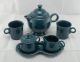 8 Pc. Large Tea Service- w/ Deco Handle Mugs in Juniper Product Photo