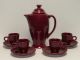10 Pc. Demi-tasse Coffee Server Set''B'' in Cinnabar Product Photo
