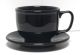 Jumbo Cup & Jumbo Saucer in Black Product Photo
