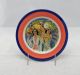 203-8341--Hawaiianaware--Gals--Island-Feast-Pattern--Dessert-Side-Plate-7in.-Royal-Blue-_-Persimmon-by-HLC-for-Lynn-Krantz-Dish-Books-RETIRED...jpg