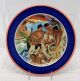 210A-8341--Hawaiiana-Ware--Guys--Festival-of-the-Sea-Charger-Wall-Plate--Persimmon-_-Royal-Blue-Rim-12.in.-by-HLC-for-Lynn-Krantz-Dish-Books-RETIRED...jpg