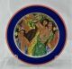 210B-8341--Hawaiiana-Ware--Gals--Festival-of-the-Sea-12-in.-Charger-Wall-Plate-w-Persimmon-_-Royal-Blue-on-Rim-for-by-HLC-for-Lynn-Krantz-Dish-Books-RETIRED.jpg