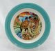 247-8341--Hawaiiana-Ware--Guys--Festival-of-Sea-Lg.Charger-Wall-Plate-16-in.-Persimmon-_-Turquoise-Rim-by-HLC-for-Lynn-Krantz-Dish-Books-RETIRED...jpg