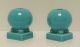 Fiesta® Turquoise 2 Round Candlestick Holders Marked Fiesta® HLC Factory Boxes