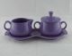 Fiesta® Lilac Creamer & Covered Sugar w/Tray: *PRICE REDUCED 33% 