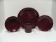 Fiesta® Claret (Burgundy) 4 Piece Place Setting: w/Mug 