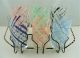 Fiesta Vintage Swirl Cooler Glass 6-Pc. Set w/Vintage Holder 