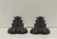 Fiesta® Slate (2) Pyramid Candlestick Holders Numbered Pair w/Factory Boxes