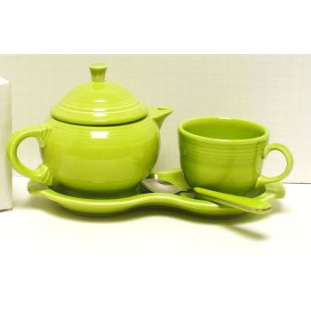Fiesta® Chartreuse Bed & Breakfast Individual 4 Pc. Tea Set w/Tray, SALE $40. OFF product page