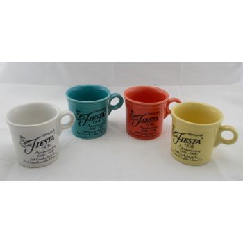 Fiesta® 60th Anniversary 4 Pc. Vintage Mug Set Produced in 1996, SALE 25% OFF product page