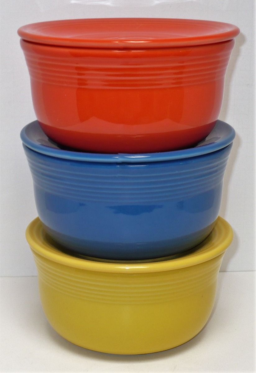 Stacking Refrigerator Bowls w/Cover Plate 6-Pc. Set - FiestaSpecialties