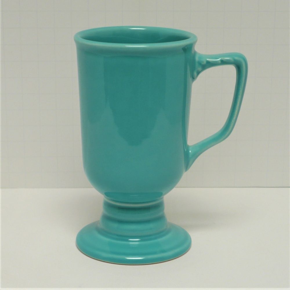 Homer Laughlin Irish Coffee Footed Mug in Turquoise