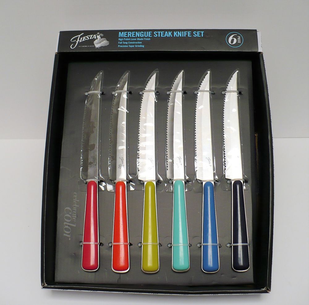 Fiesta® Steak Knife 6-Pc. Set in Mixed Colors