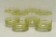 Fiesta® Vintage Chartreuse 4 Piece Double Old Fashion Striped Glass Set