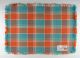 Fiesta Plaids 6-Pc. Placemat Set in Turquoise/Persimmon Product Photo