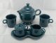 8 Pc. Large Tea Service- w/ Deco Handle Mugs in Juniper Product Photo