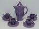 Lilac 10 Pc. Demi-tasse Coffee Service Set Product Photo