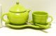 Bed & Breakfest Individual 4-Pc. Tea Set in Chartreuse Product Photo