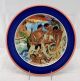 210A-8341--Hawaiiana-Ware--Guys--Festival-of-the-Sea-Charger-Wall-Plate--Persimmon-_-Royal-Blue-Rim-12.in.-by-HLC-for-Lynn-Krantz-Dish-Books-RETIRED...jpg
