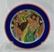 210B-8341--Hawaiiana-Ware--Gals--Festival-of-the-Sea-12-in.-Charger-Wall-Plate-w-Persimmon-_-Royal-Blue-on-Rim-for-by-HLC-for-Lynn-Krantz-Dish-Books-RETIRED.jpg