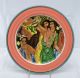 210C-8341--Hawaiiana-Ware--Gals--Festival-of-the-Sea-Charger-Wall-Plate-Turquoise-_-Persimmon-Rim-12-in.-by-HLC-for-Lynn-Krantz-Dish-Books-RETIRED.jpg
