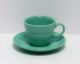 Tea Cup & Saucer Set in Sea Mist Green Product Photo