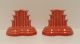 Pyramid Candlestick Holder in Persimmon Product Photo