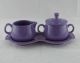 Lilac Creamer & Covered Sugar w/Tray, NOW *PRICE REDUCED 35% 