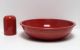 Pasta Serving Bowl & Cheese Shaker in Paprika Product Photo