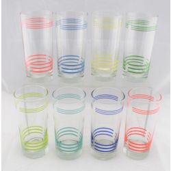 Fiesta® Vintage 8 Piece Striped Large Cooler Glasses 8-Color Set SALE $30. OFF product page