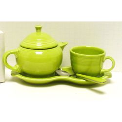 Fiesta® Chartreuse Bed & Breakfast Individual 4 Pc. Tea Set w/Tray, SALE $40. OFF product page