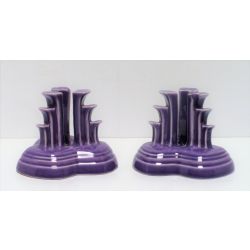 Fiesta® (2) Lilac Pyramid Candlestick Holders w/Factory Boxes: ON SALE $200. OFF product page